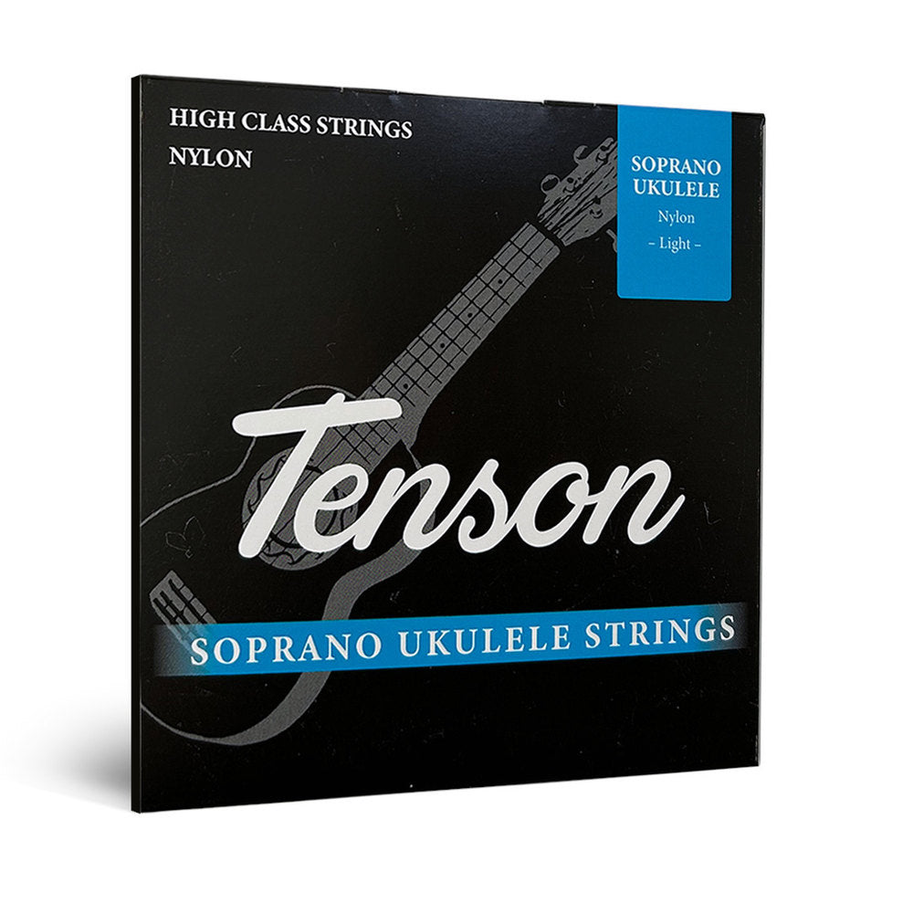 Tenson ukulelestrenger i svart nylon, sopran og konsert