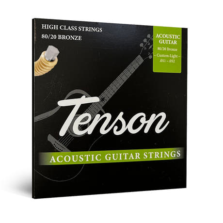 Tenson Bronze 80/20 westerstrenger .011-.052, custom Light