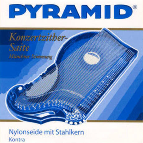 Pyramid 610.102 sitarstreng B nr. 2, stålkjerne, konsertsitar