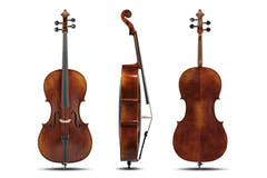GEWA Sonata Europa Deluxe cello 4/4, satt opp, massarandubabue, bag