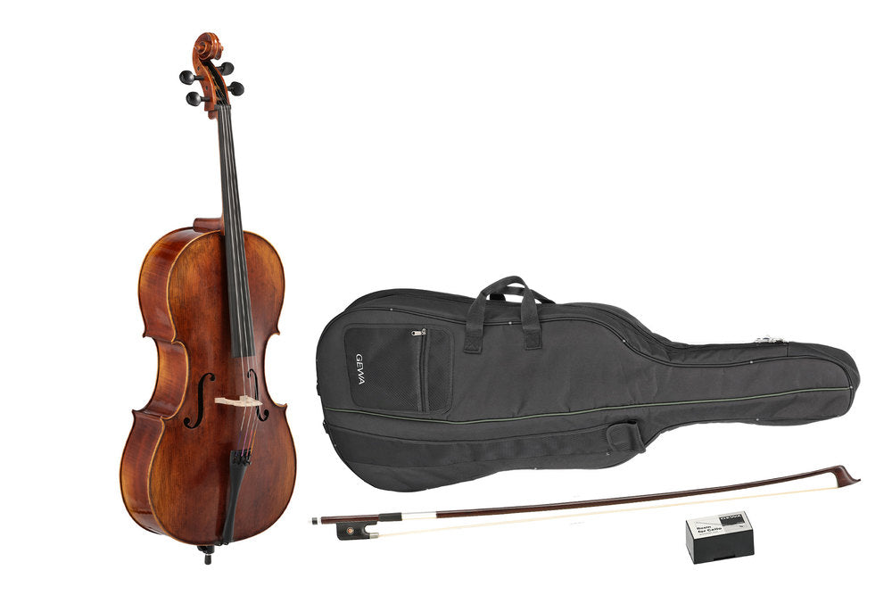 GEWA Sonata Europa Deluxe cello 4/4, satt opp, massarandubabue, bag