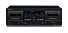 TEAC W-1200 dobbel kassettspiller (svart)