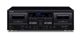 TEAC W-1200 dobbel kassettspiller (svart)