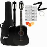 Suprimo CGS2 BK Klassisk guitarsæt 4/4, Sort