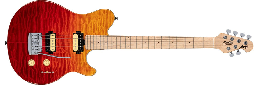 Sterling By Music Man Axis AX3QM, Spectrum Rød
