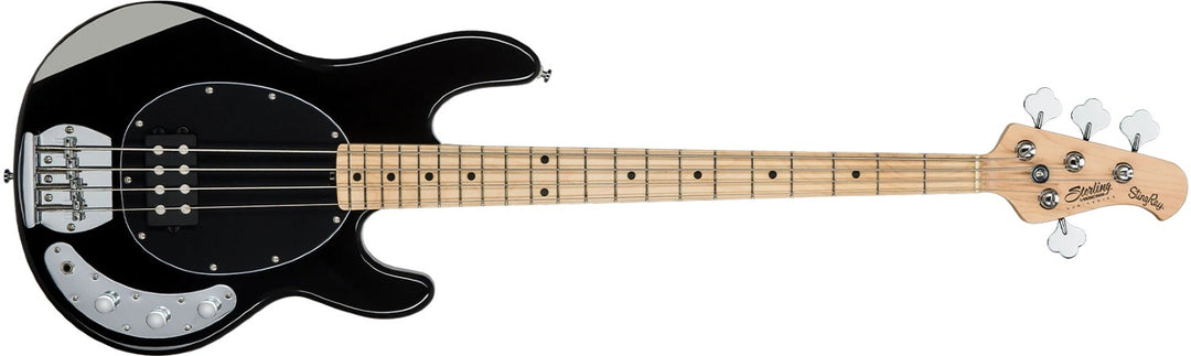 Sterling by Music Man Stingray, RAY4 Black, elektrisk bass