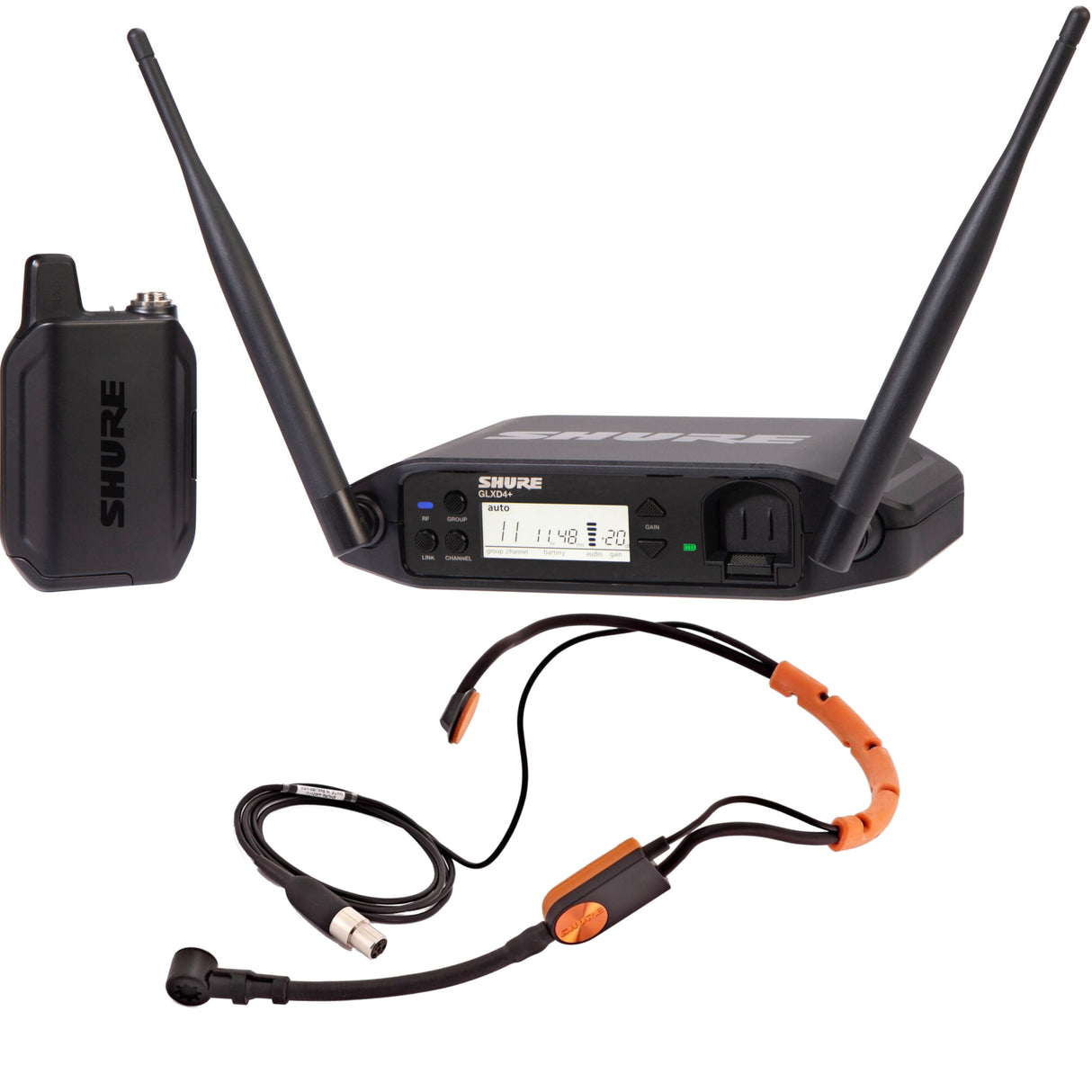 Shure GLXD14+ SM31 trådløst hodesett (2,4 + 5,8 GHz)