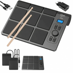 V-TONE ED9 batteridrevet elektronisk trommepad