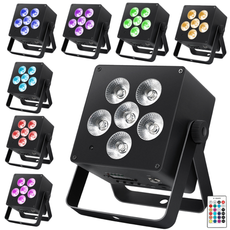 LIGHT4ME ACCU PAR RGBWA-UV batteridrevet spotlight 440