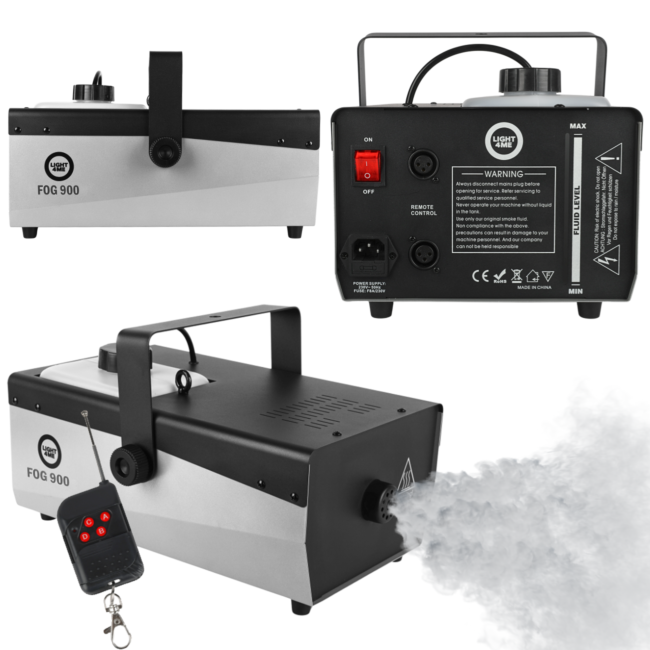 LIGHT4ME FOG 900 V2 tågemaskine med fjernbetjening