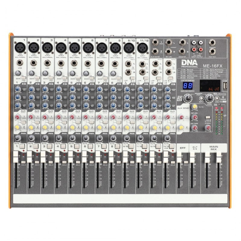 DNA ME-16FX Mikser 16 Kanaler med Bluetooth & USB