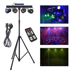 LIGHT4ME T-BAR LED PAR BLOMSTERKULE LASER UV STROBE diskotekbelysning multieffekt