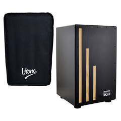 V-TONE Cajon med veske (svart)