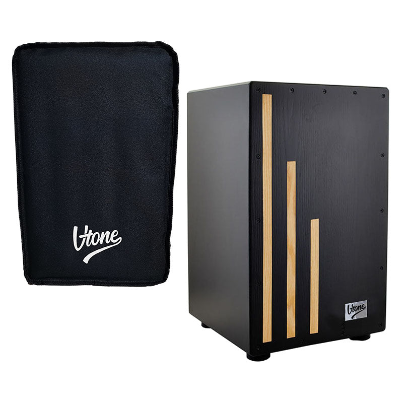 V-TONE Cajon med veske (svart)