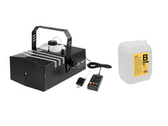 EUROLITE sett Dynamic Fog 1200 + røykvæske -B2D- 5l
