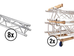 ALUTRUSS sett TRILOCK E-GL33 2000 + truss-transportbrett