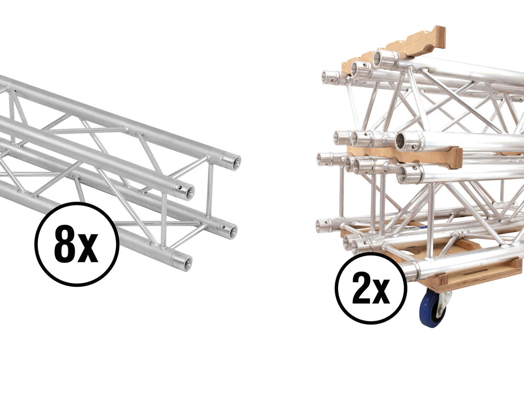 ALUTRUSS Set QUADLOCK QL-ET34-2000 + Truss Transportbrett