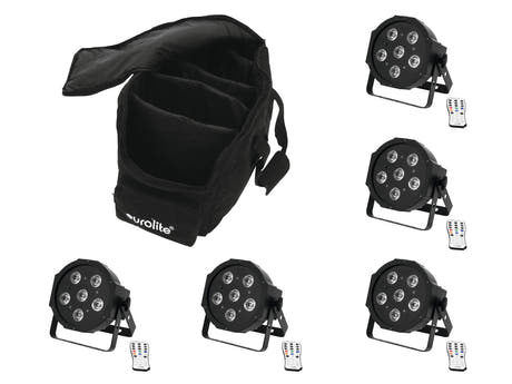 EUROLITE Sett 5x LED SLS-603 + myk bag