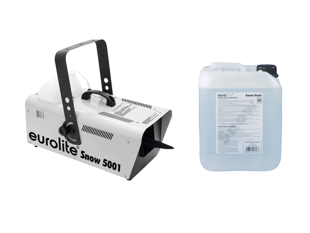 EUROLITE Set Snow 5001 snømaskin + Snow Fluid 5l