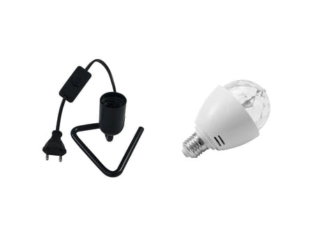 EUROLITE Set LED BC-1 RGB + Triangle Base svart