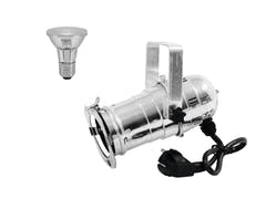EUROLITE-sett PAR-20 spot sølv + PAR-20 230V SMD 6W E-27 LED 6500K