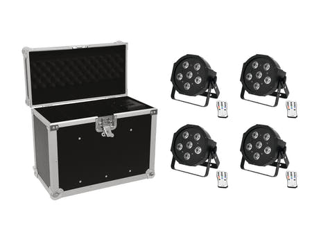 EUROLITE Set 4x LED SLS-603 + Case EC-SL4M størrelse M