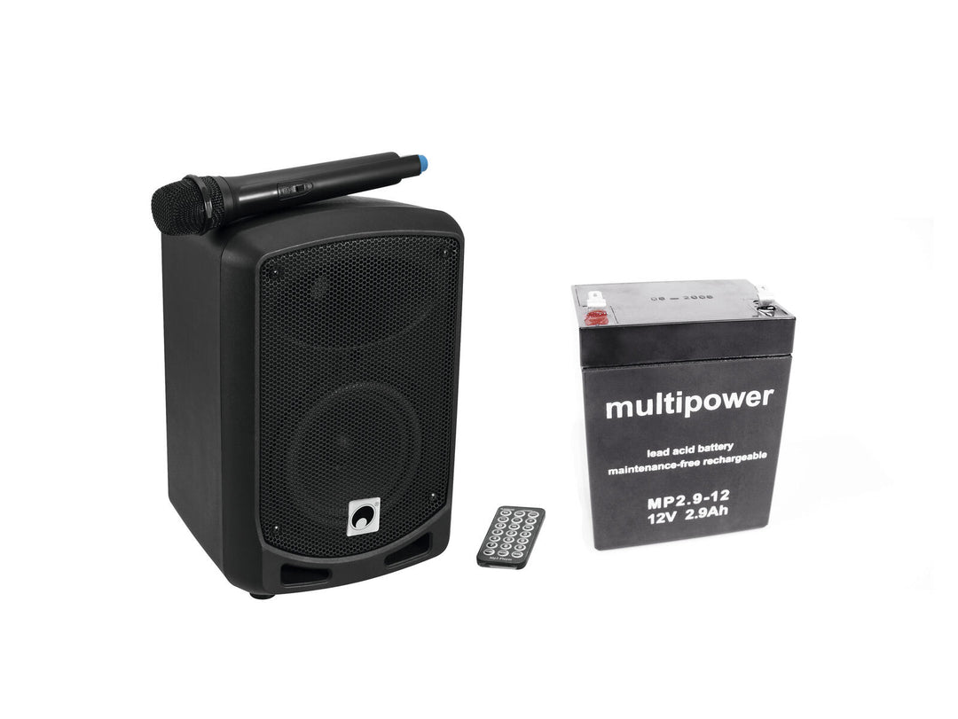 OMNITRONIC sett WAMS-65BT + batteri