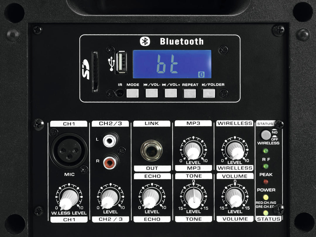 OMNITRONIC sett WAMS-65BT + batteri