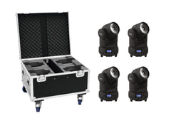 EUROLITE Set 4x LED TMH-X1 Moving Head Beam + etui