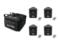 EUROLITE Set 4x AKKU TL-3 QuickDMX + Myk bag