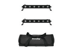 EUROLITE set 2x LED BAR-6 QCL RGBA + myk bag