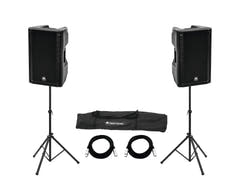 OMNITRONIC Set 2x XKB-215A + Høyttalerstativ MOVE MK2