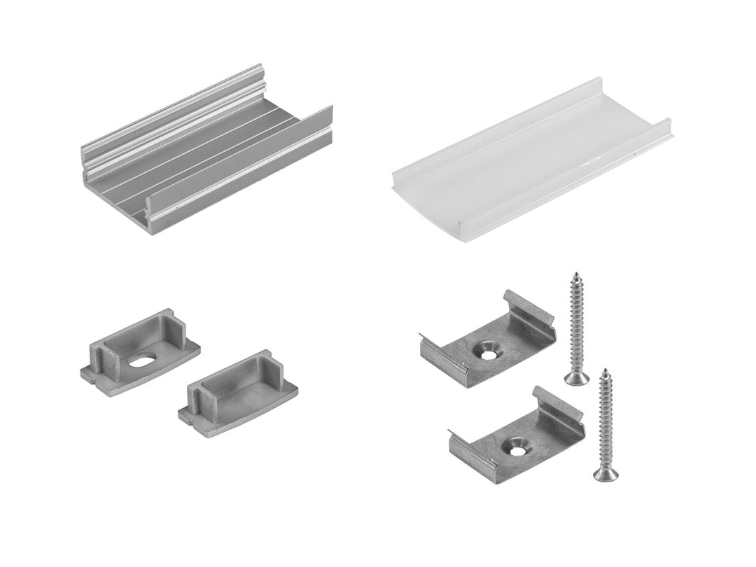 EUROLITE monteringssett U-profil 20 mm for LED-strip
