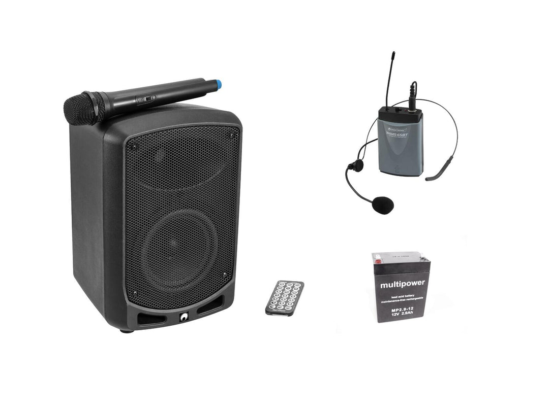 OMNITRONIC Set WAMS-65BT + bodypack-sender inkl. headset + batteri