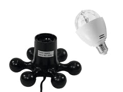 EUROLITE sett LED BC-1 RGB + Hexopus-base svart