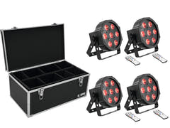 EUROLITE Set 4x LED SLS-7 HCL Gulv + Case TDV-1