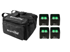 EUROLITE sett med 4x LED TL-4 Trusslight + myk bag