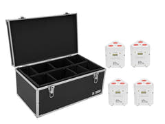 EUROLITE sett 4x AKKU TL-3 TCL white + Case TDV-1