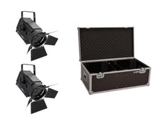 EUROLITE sett med 2x LED THA-150F + koffert