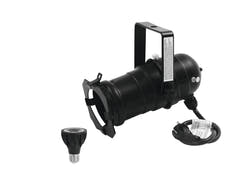 EUROLITE sett PAR-20 Spot svart + PAR-20 230V COB 6W E-27 LED 1800-3000K dim2warm