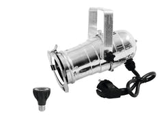 EUROLITE sett PAR-20 Spot sølv + PAR-20 230V COB 6W E-27 LED 1800-3000K dim2warm
