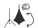 EUROLITE Sett med speilkule 30cm med stativ og tripod cover svart