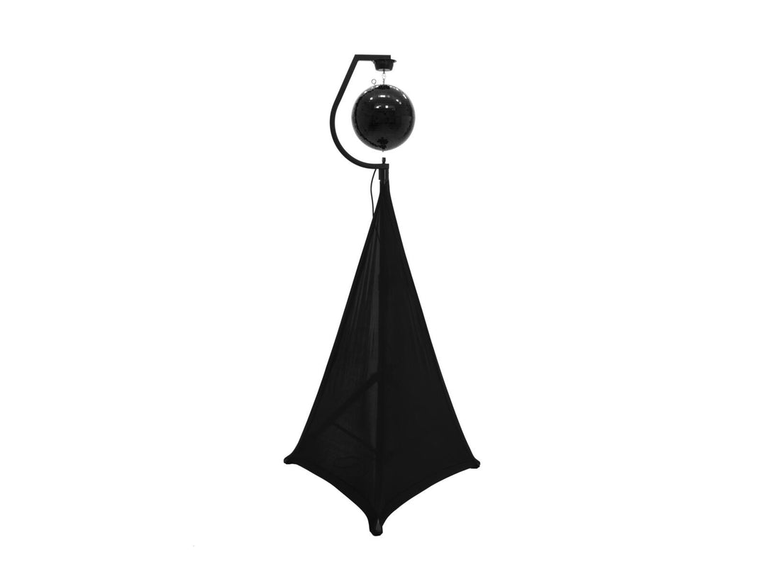 EUROLITE Sett med speilkule 30cm svart med stativ og tripod cover svart