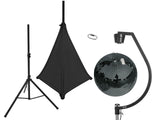 EUROLITE Sett med speilkule 50cm svart med stativ og tripod cover svart