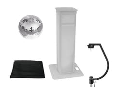EUROLITE Set speilkule 30 cm med variabelt scenestativ + Cover Black