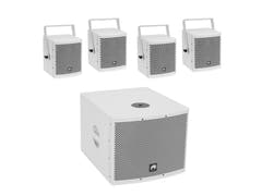 OMNITRONIC Set MOLLY-12A aktiv subwoofer + 4x MOLLY-6 Top 8 ohm, White