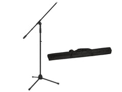OMNITRONIC sett mikrofonstativ MS-2A med bom bk + veske