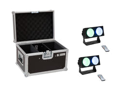 EUROLITE set 2x LED CBB-2 COB RGB-lysskinne + etui