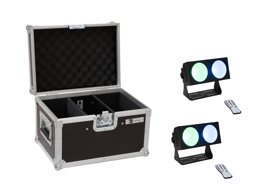 EUROLITE set 2x LED CBB-2 COB RGB-lysskinne + etui