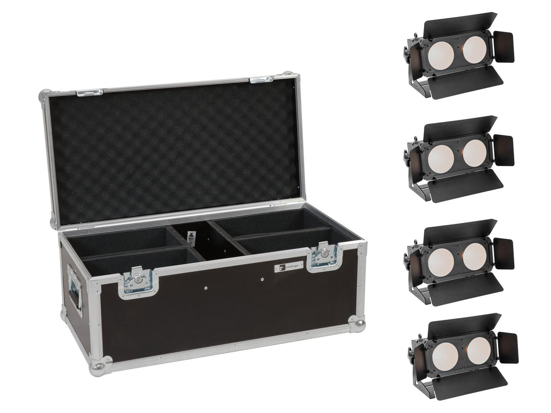 EUROLITE Sett med 4x LED CBB-2 WW/CW Fairlight + koffert